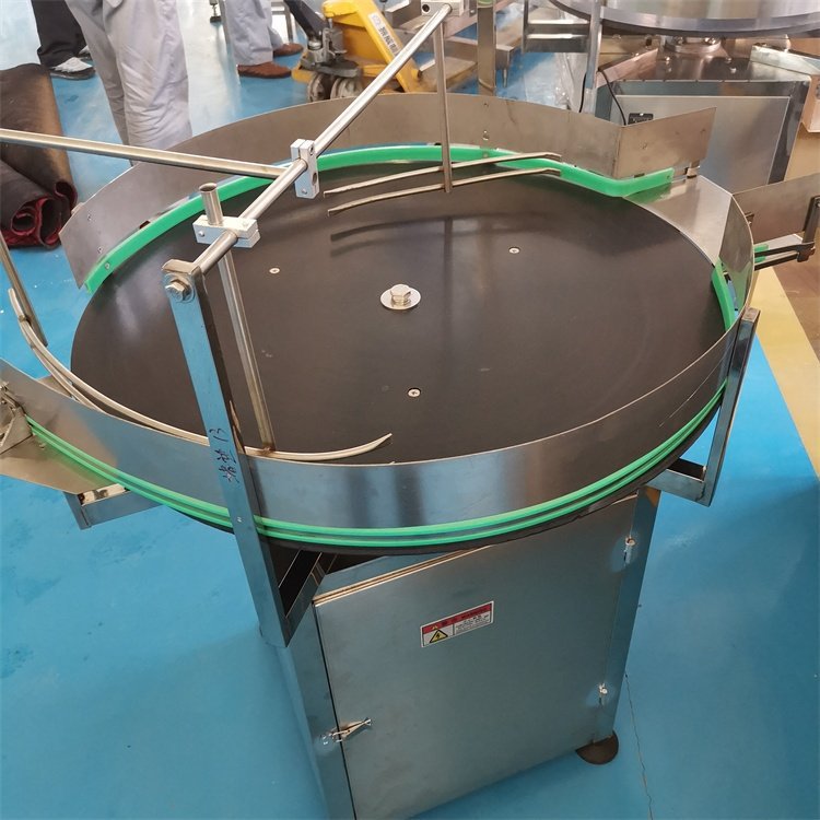 Custom Automatic Round Rotary Plastic Glass Bottle Unscrambler Glass Bottle Sorting Turntable Feeding Table for Filling Machine