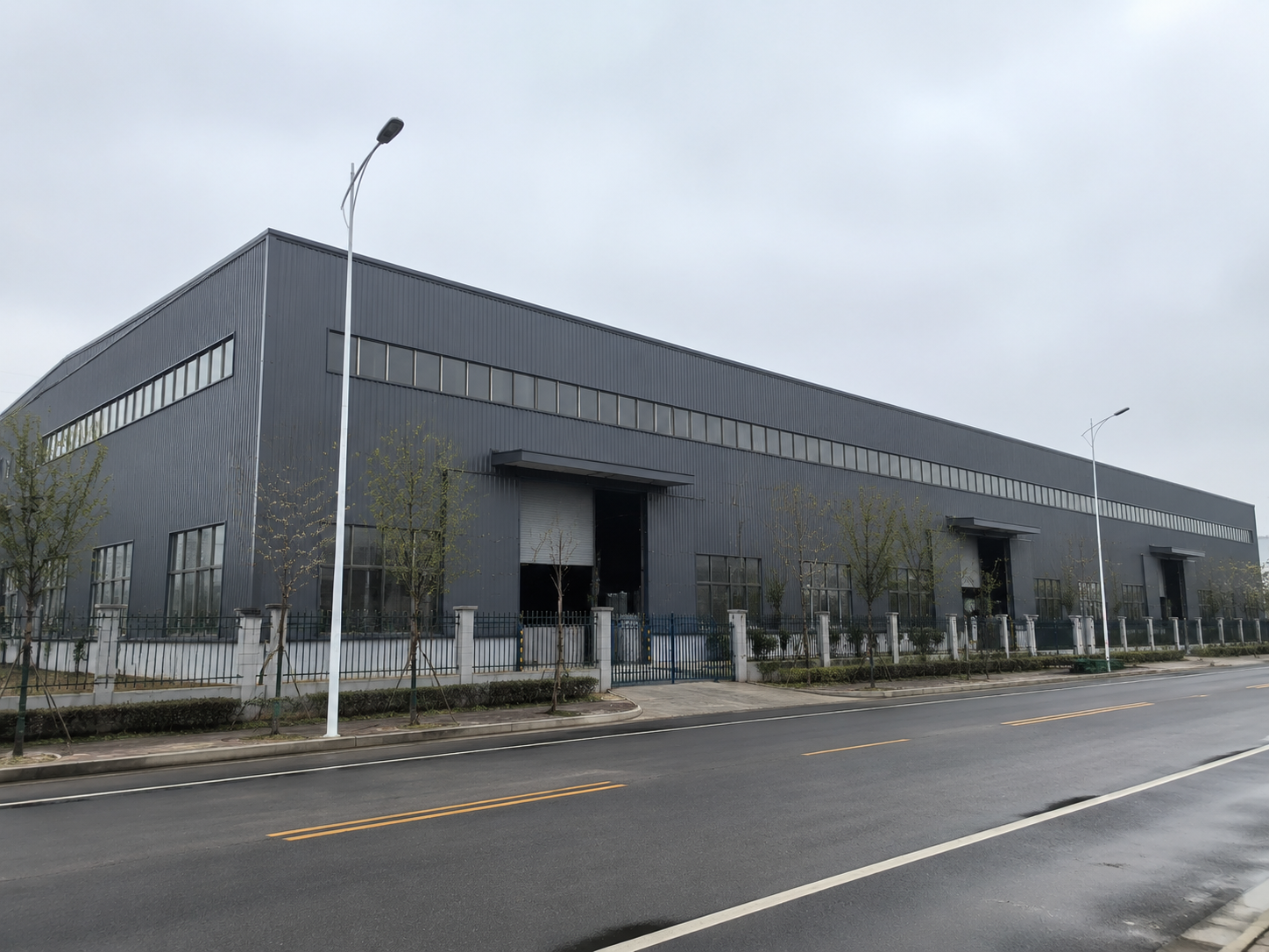 Fast Assembly Steel Structure Warehouse Prefab Building for Logistics Park Distribution Center Large Span Metal Storage Hall