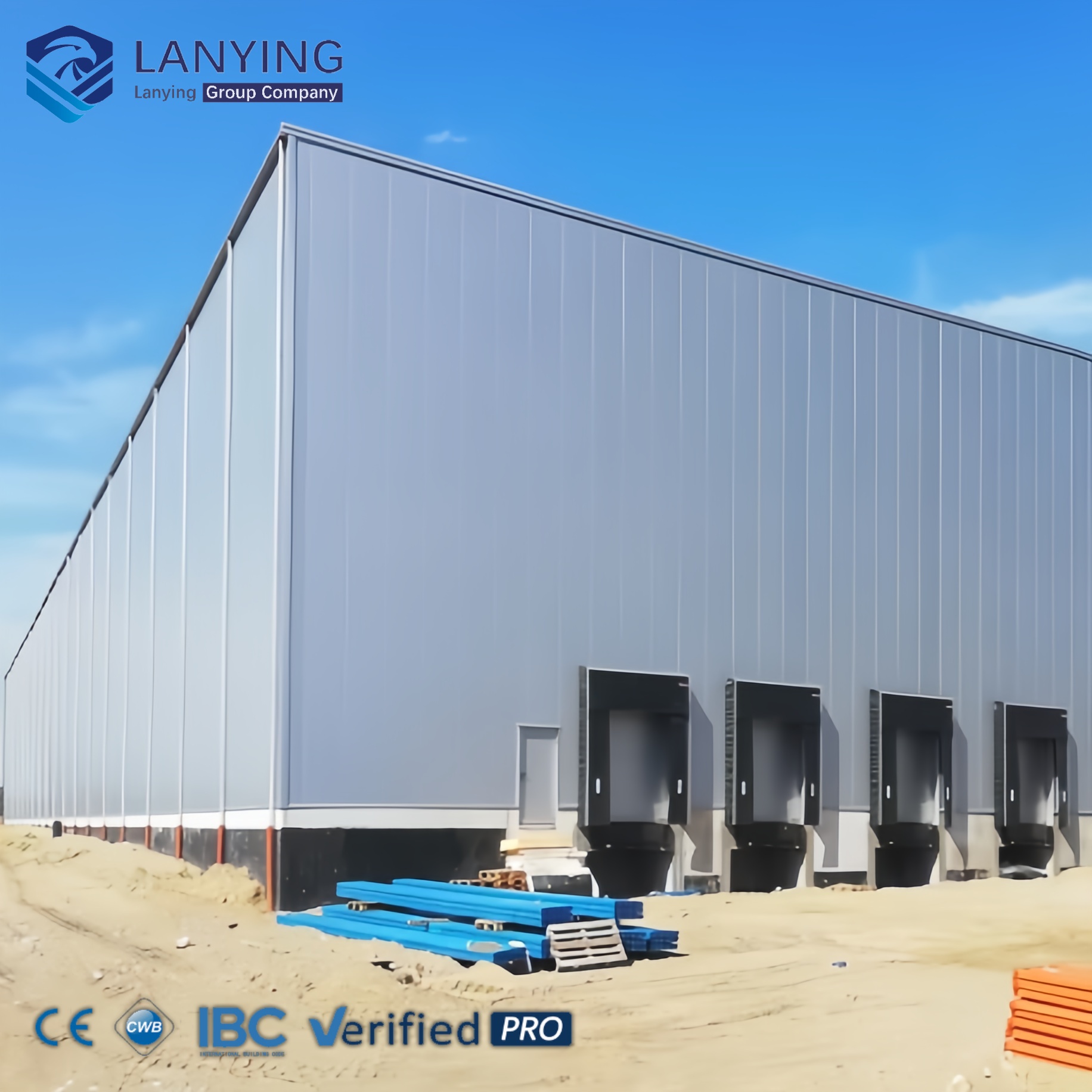 Good Quality Metal Prefabricated Steel Warehouse Structure Prefabricated Wide Span Steel Warehouse Building