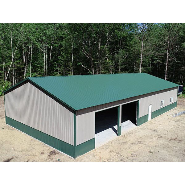 Customized Long Span Prefabricated Insulated Light Gauge Steel Industrial Building Metal Roof Frame Storage Shed Warehouse