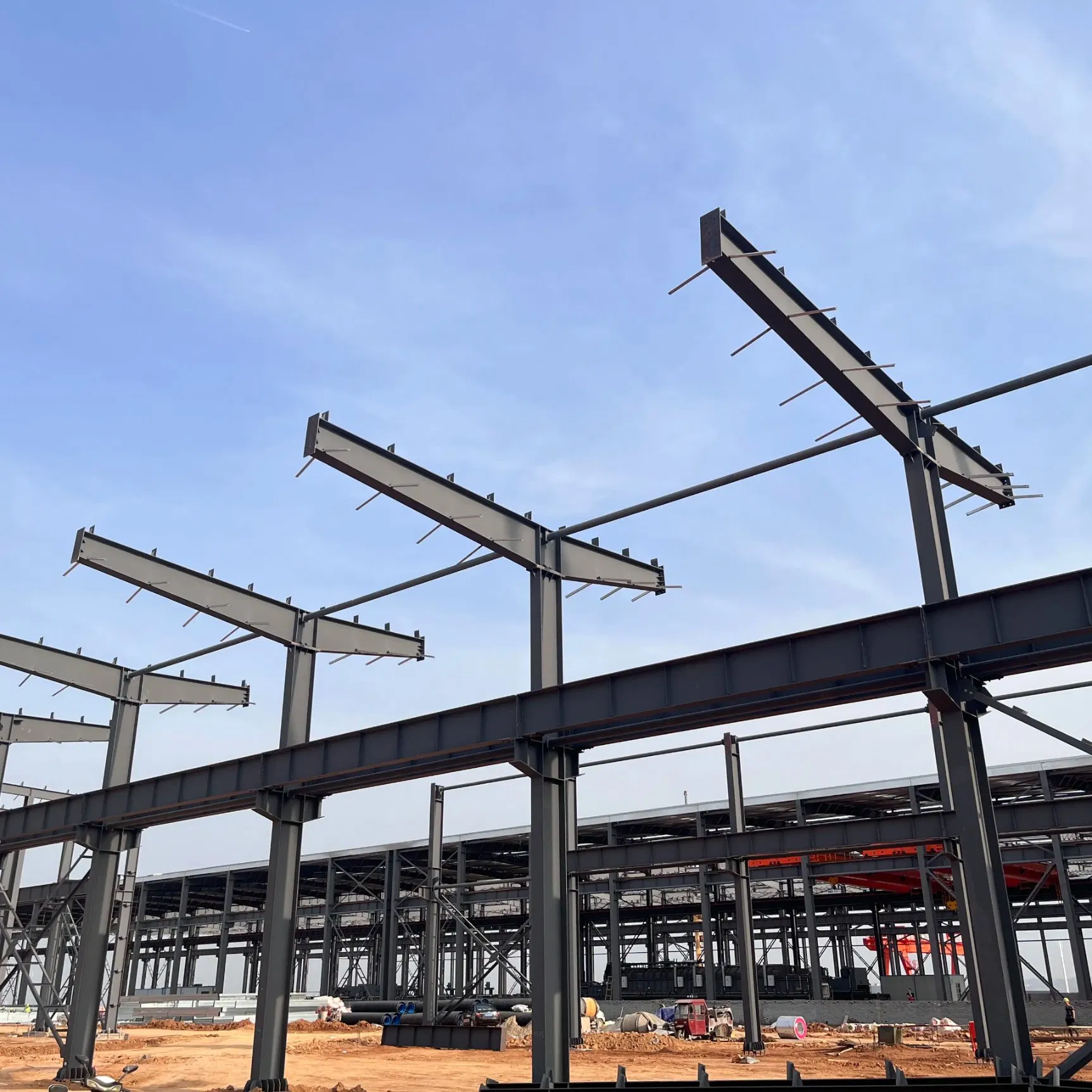 Hot DIP Galvanized Steel Structure Warehouse Anti Rust Large Span Industrial Storage Building for Global Export
