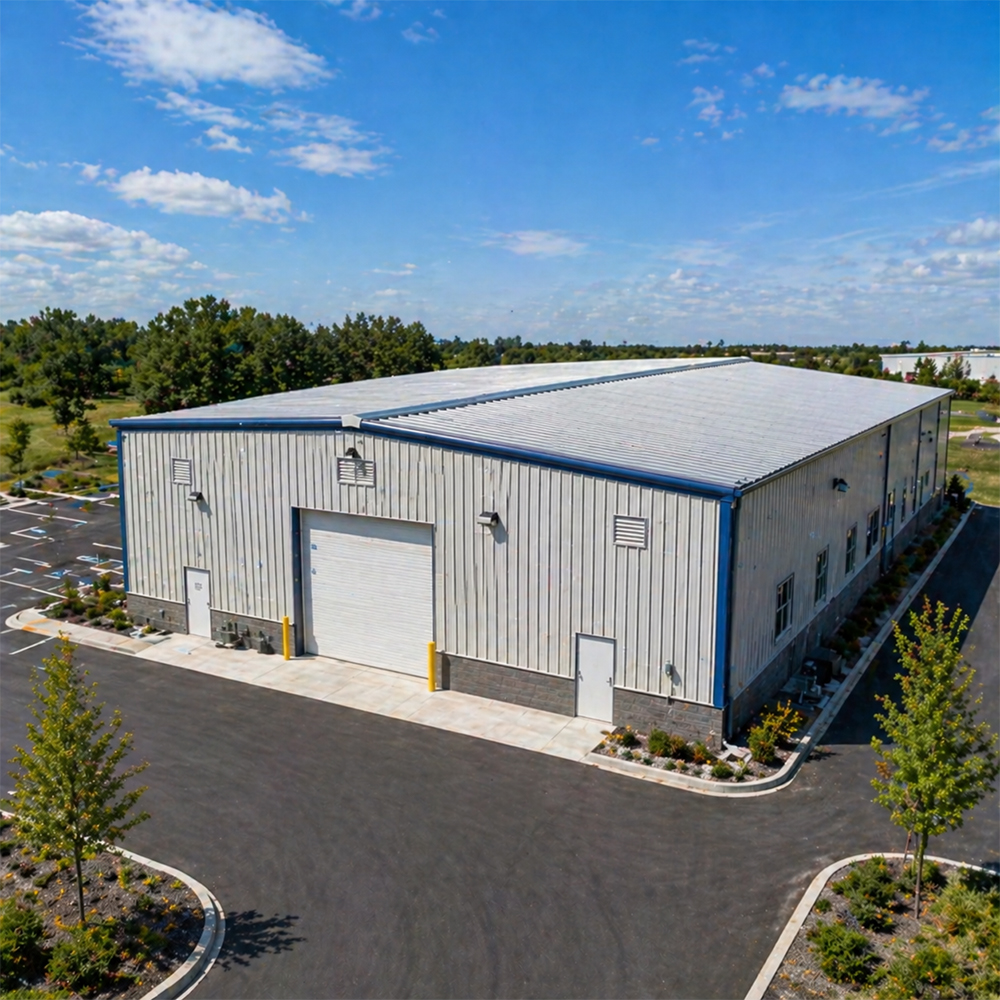 Heavy Duty Pre Engineered Steel Structure Warehouse Modern Industrial Prefab Building Workshop Logistics Storage Facility