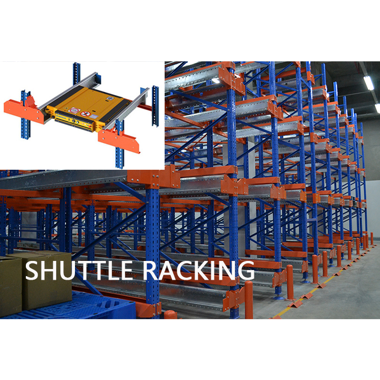High Strength Heavy Load Shuttle Rack Warehouse Steel Pallet Storage System For Automated Heavy Duty Storage