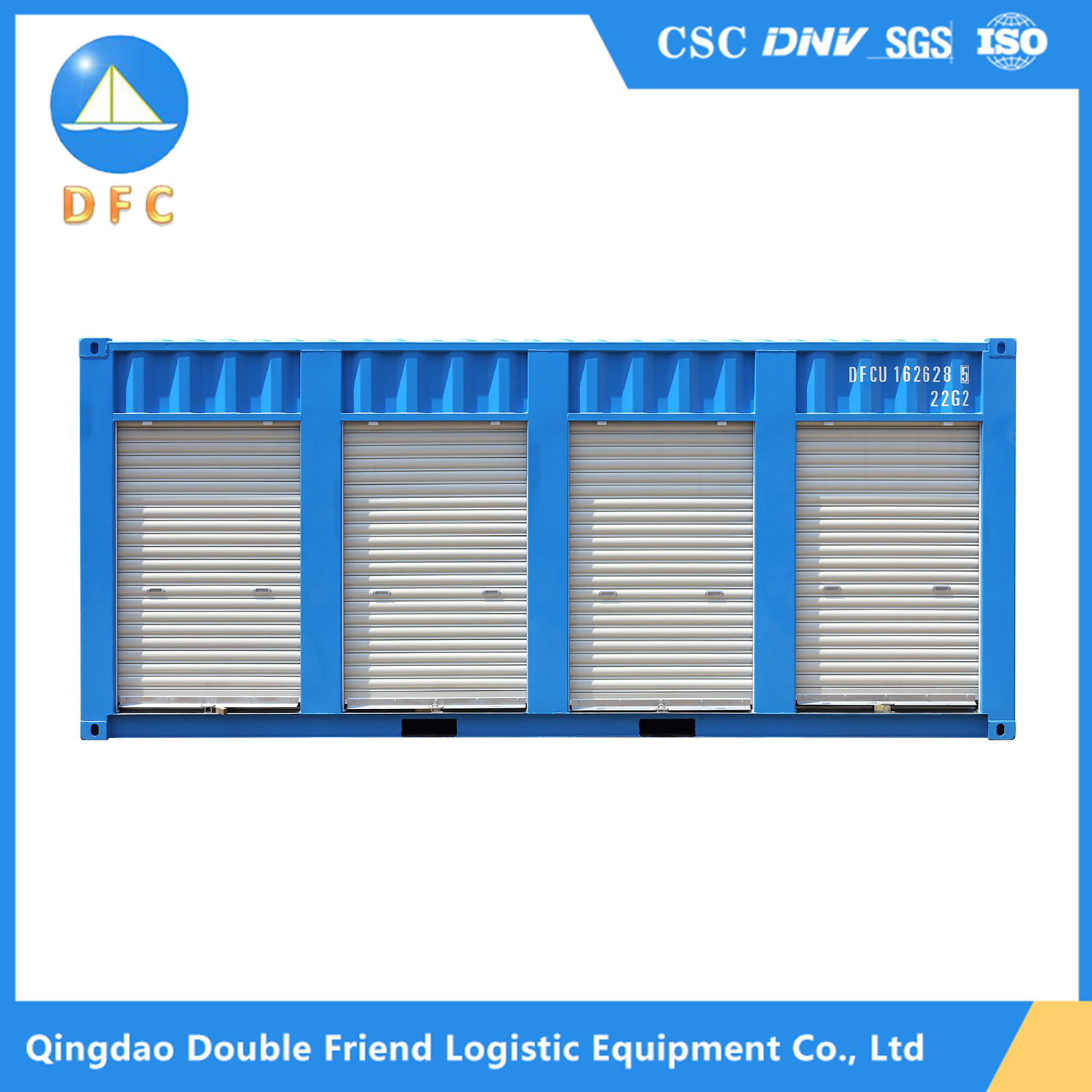 20ft Self Storage Shipping Container With Roll Up Doors Roller Shutter Side Opening Door Shipping Containers