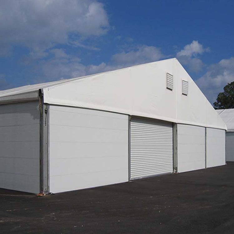 Temporary Aluminum Warehouse Tent for Equipment Storage | Gudang Aluminium Proyek Konstruksi
