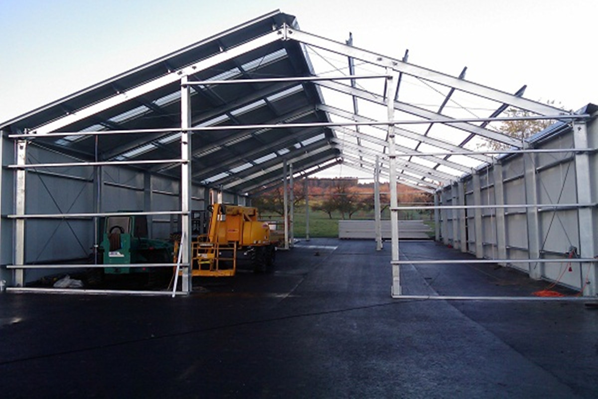 Pre Engineered Building Large Span Customized Prefabricated Metal Frame Light Steel Structure Construction Buildings Hangar Shed Storage Warehouse