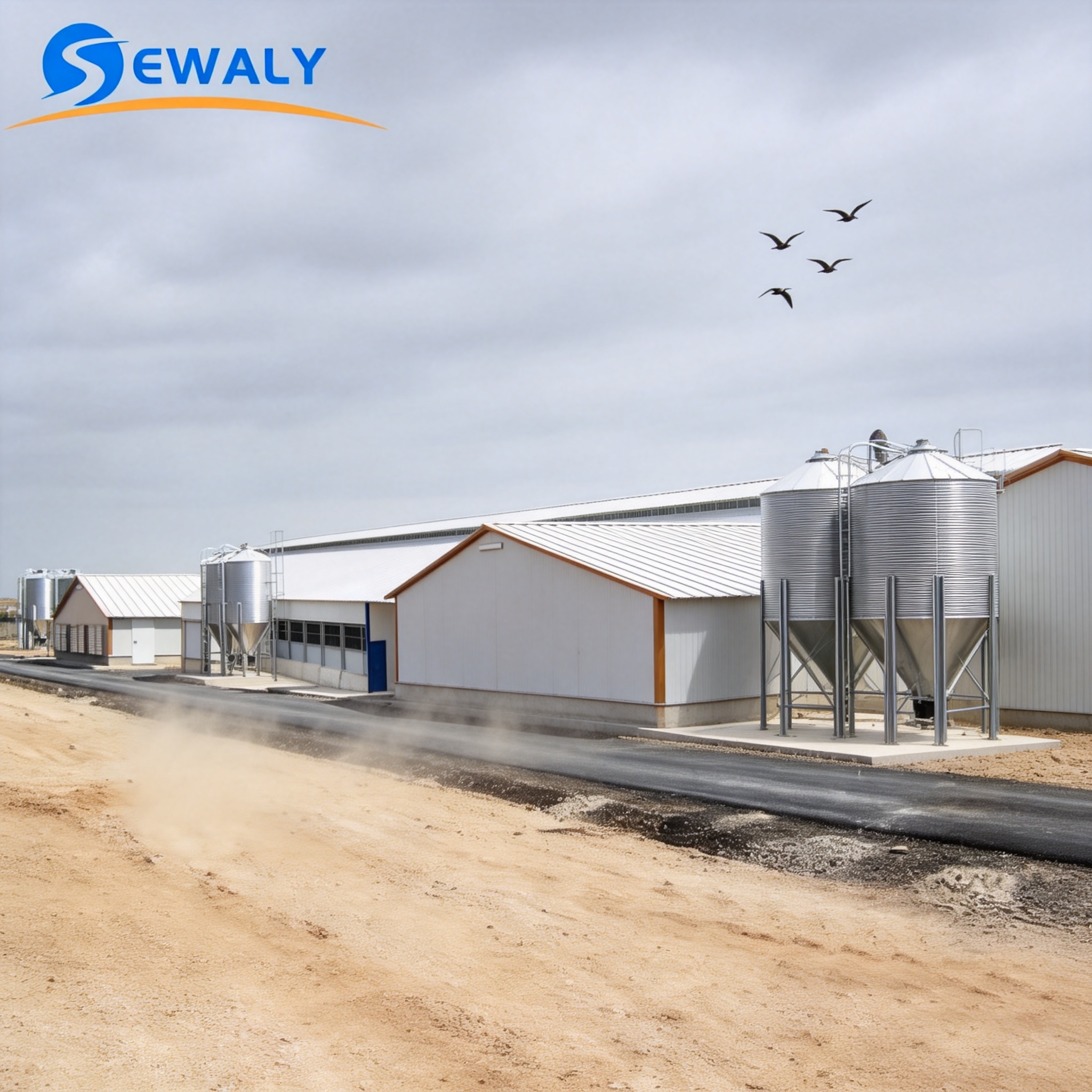 Sewaly Industrial Modern Low Cost Prefabricated Steel Structure Workshop Warehouse Poultry Shed Guangdong