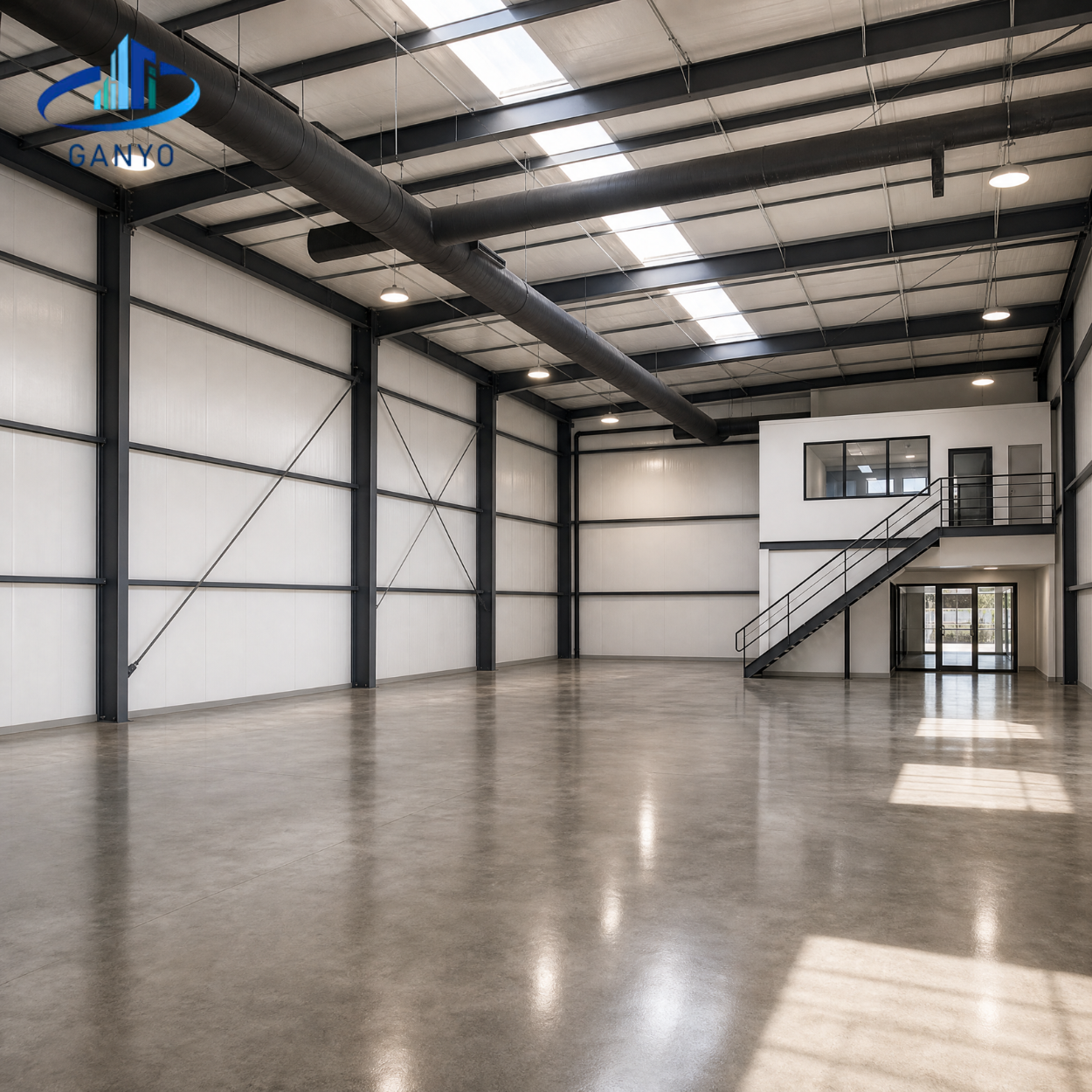 H Section Steel Storage Shed Prefab Metal Building for Farm Equipment Storage and Agricultural Warehouse Use