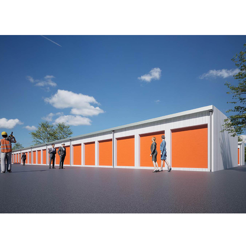 Cheap Rent Storage Shed Outdoor Prefabricated Metal Building Steel Structure Frame Self Storage Unit Building