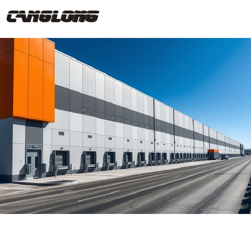 Prefabricated Steel Structure for Logistics Centers with Automated Storage and Retrieval Systems