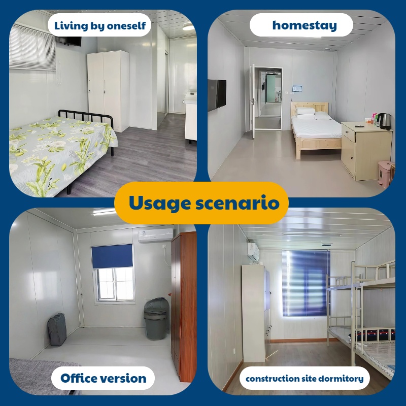 Prefabricated Modular Portable Flat-pack Container House For Hotel And Office Building Modern Garage Storage Room