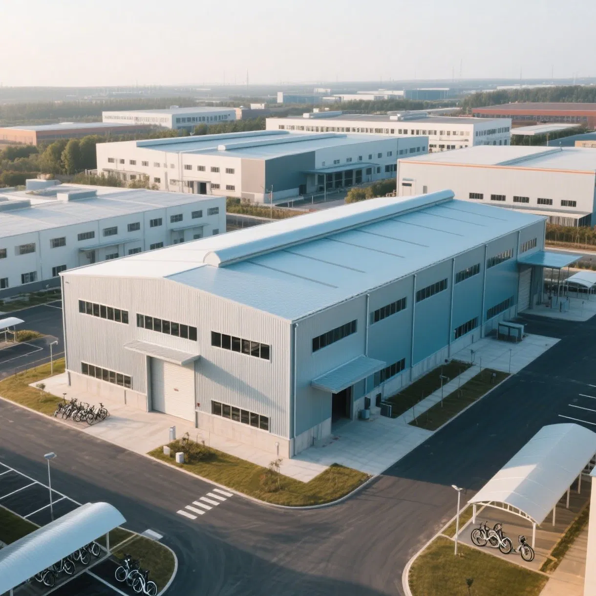 Honglu Large-Scale Automated Prefab Steel Structure Distribution Center and Storage Warehouse