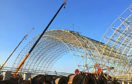 Large-Span Steel Grid Structure for High-Bay Warehouse and Automated Storage Systems