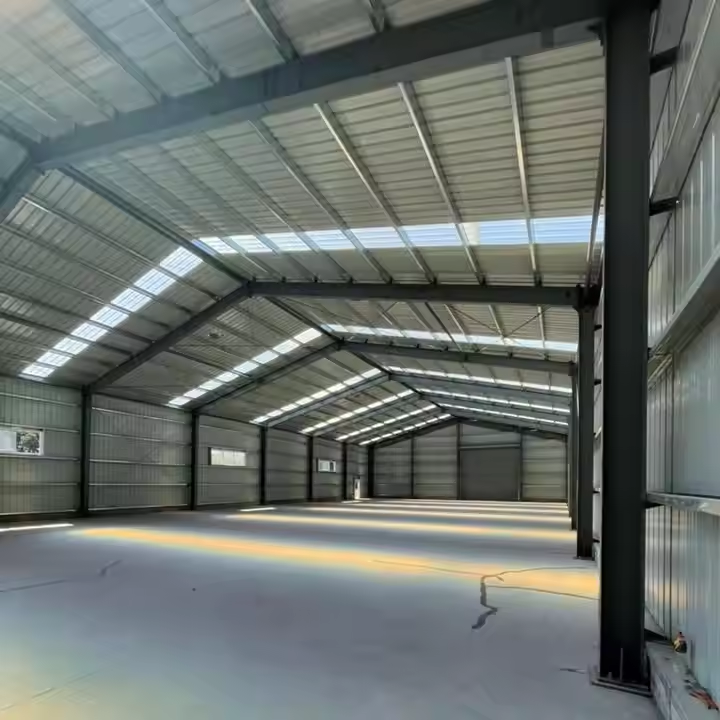 Prefabricated Steel Building Warehouse With Steel Frames For Storage