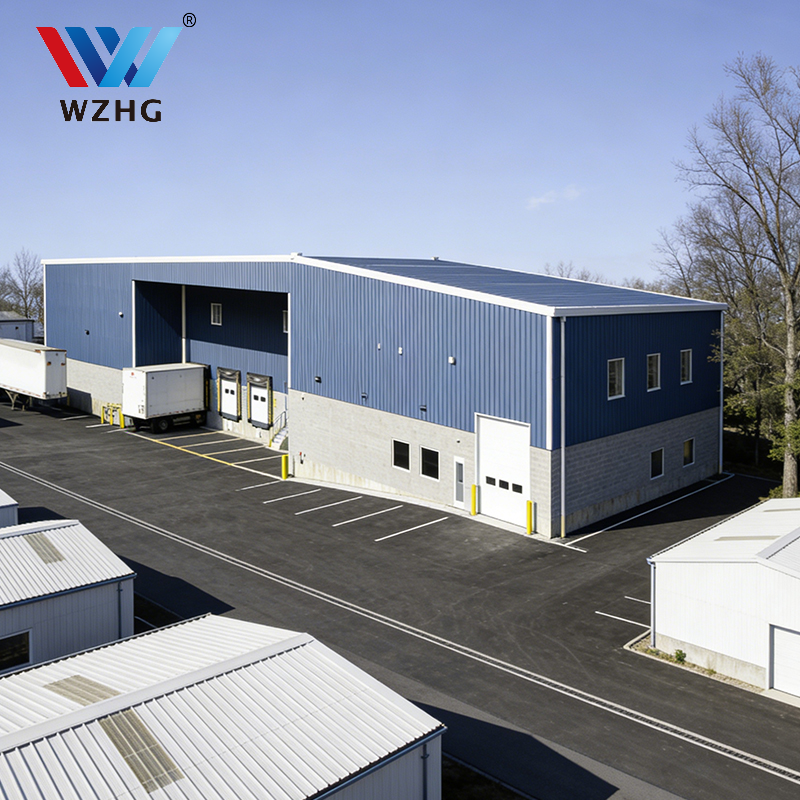 Efficient High Span Industrial Steel Building for Distribution Center With Long Service Life