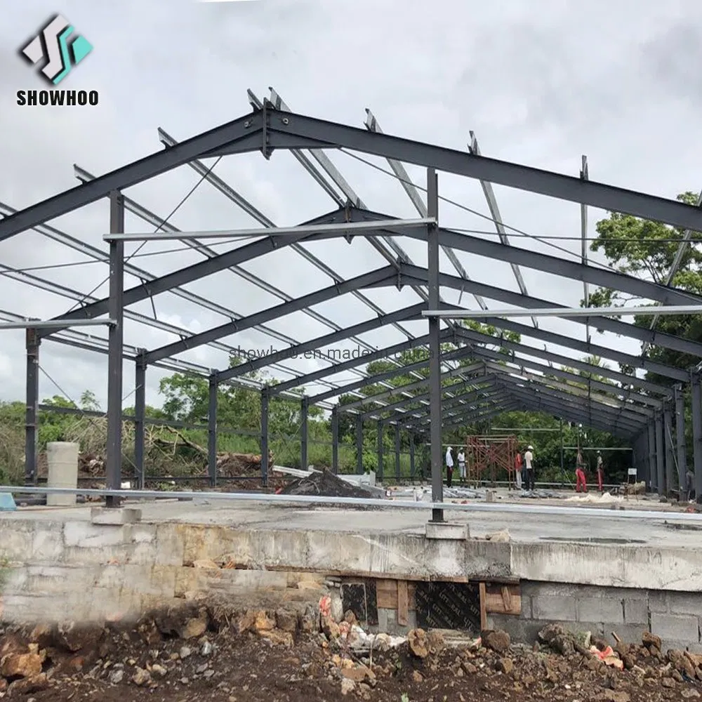 Steel Structure with Fiberglass Sandwich Panel Automatic Chicken Poultry Farm House
