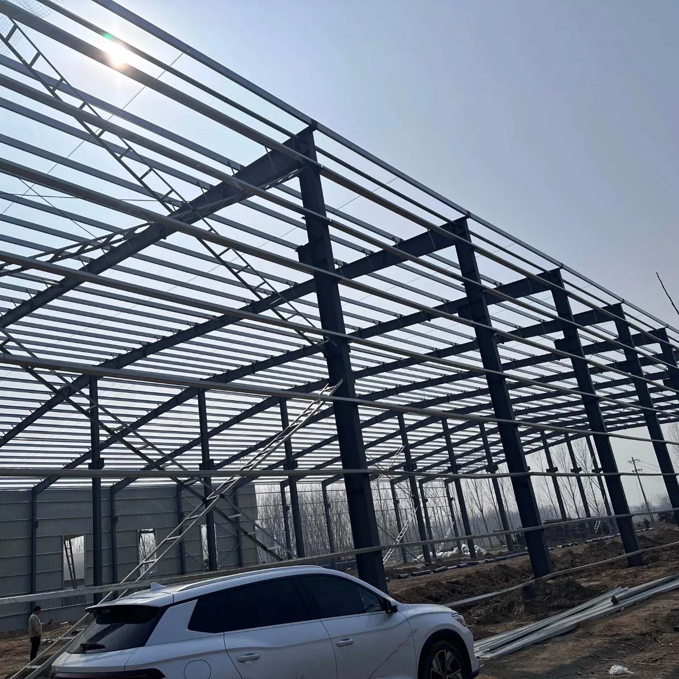Hot DIP Galvanized Steel Structure Warehouse Anti Rust Large Span Industrial Storage Building for Global Export