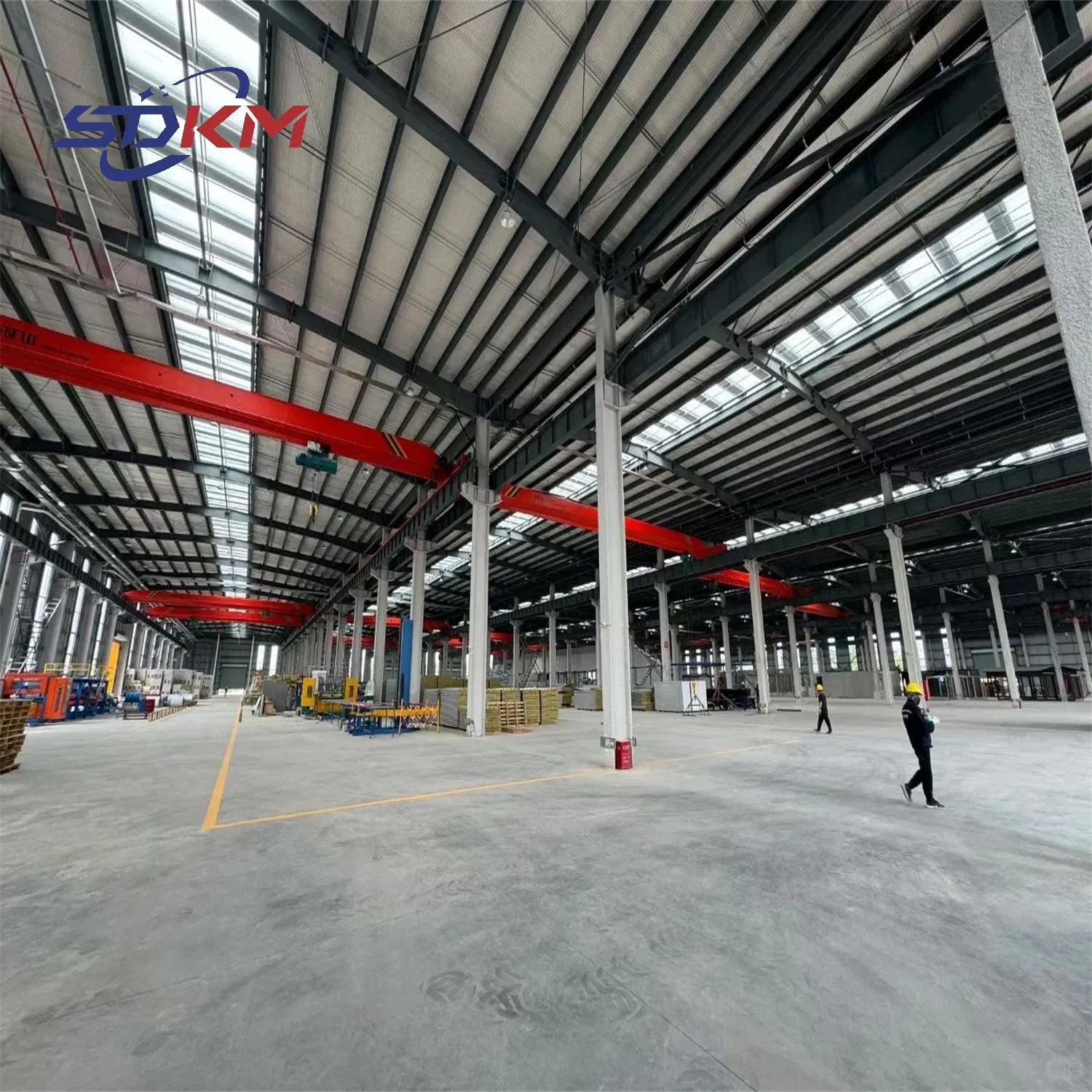 Large Span Prefabricated Steel Structure Warehouse Commercial Industrial Building Metal Materials Frame Prefab Workshop Light Steel Structure Building