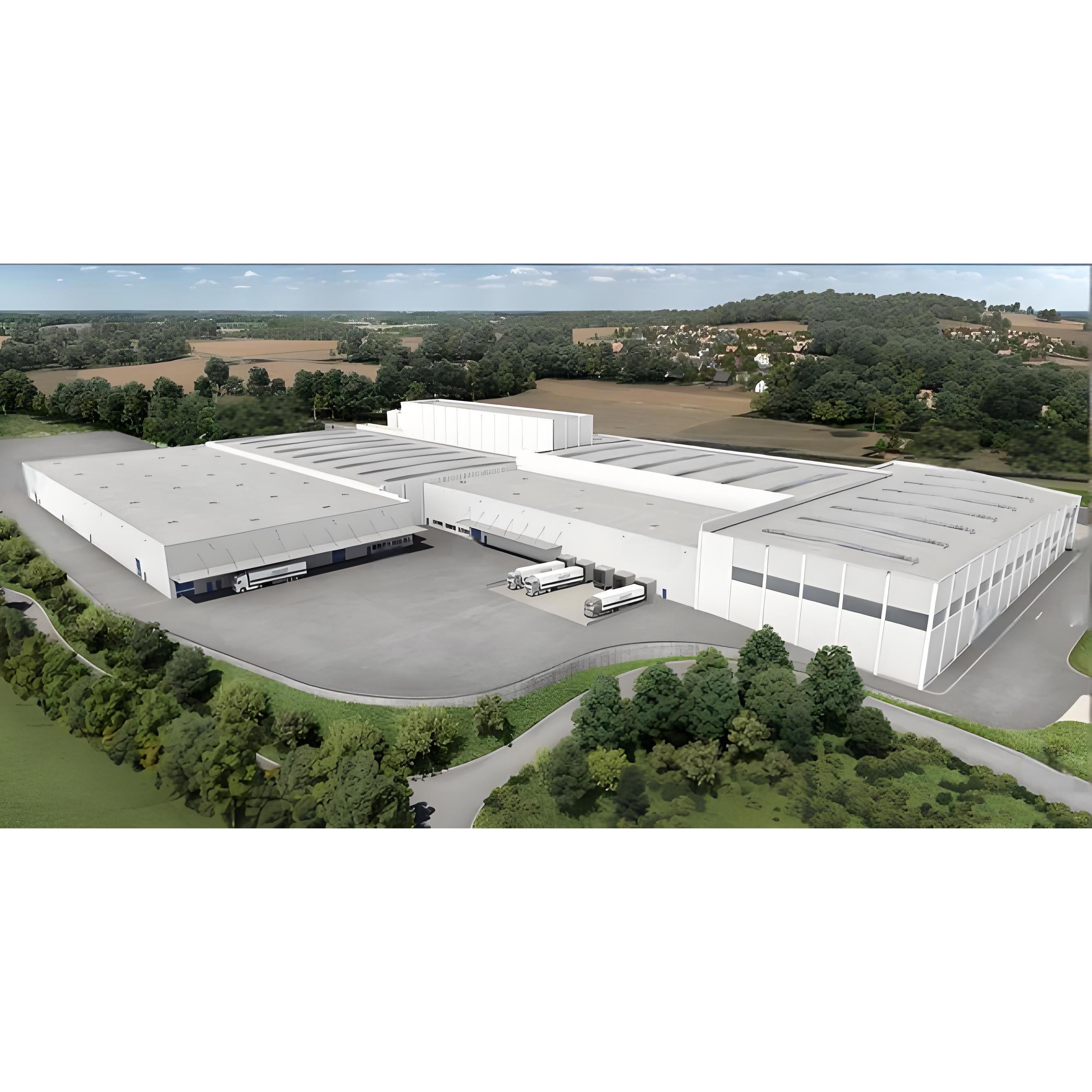 Smart Solar-Integrated Steel Logistics Warehouse - Energy-Saving Prefab Building for Off-Grid Distribution Center