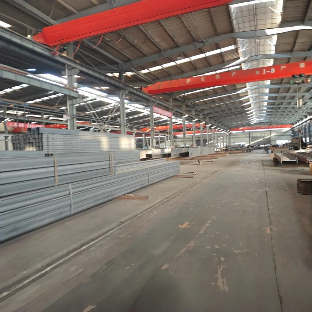 Q345b High Rise Steel Frame for Multi Layer Structure Automated Warehouse and Logistics Center