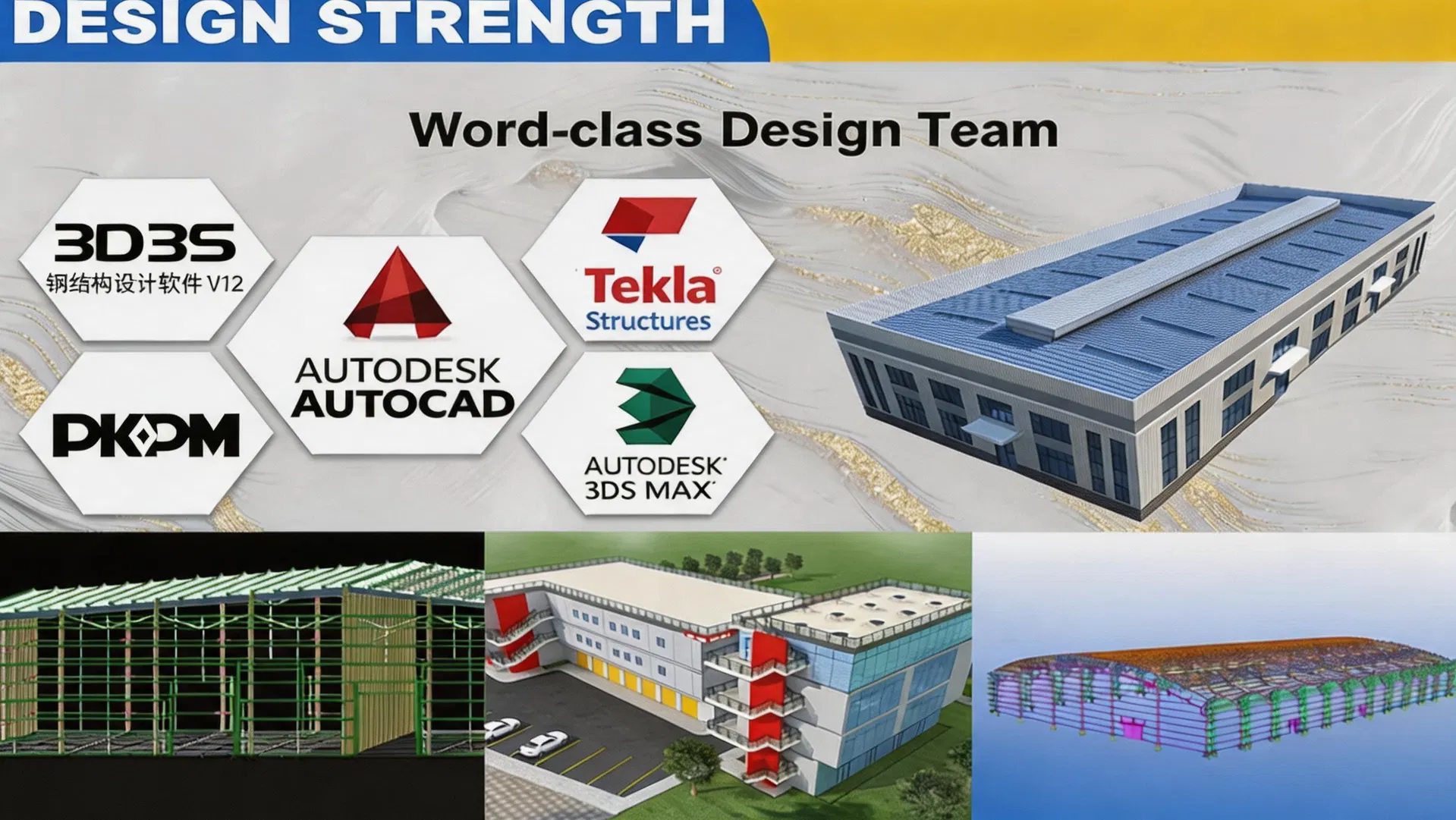 Prefabricated Steel Structure Warehouse Large Span Column Free