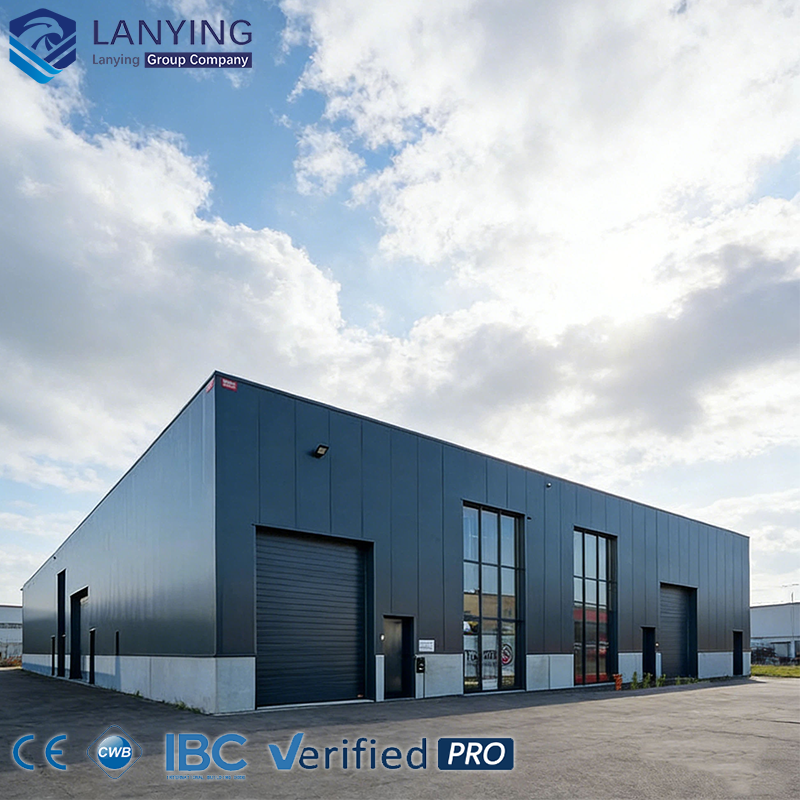 Large Span Prefabricated Commercial Steel Building 40x60 Modern Warehouse Kits For Industrial Factory Building