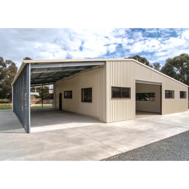 1000 Square Meter Prefabricated Ready Made Steel Structure Warehouse Building for Food Factory