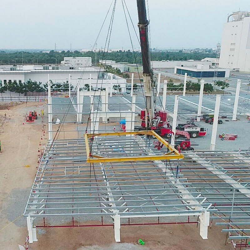 Large Outdoor Prefabricated Steel Workshop Sandwich Panel Temporary Building Storage Shed Modern Design for Senwang Warehousing