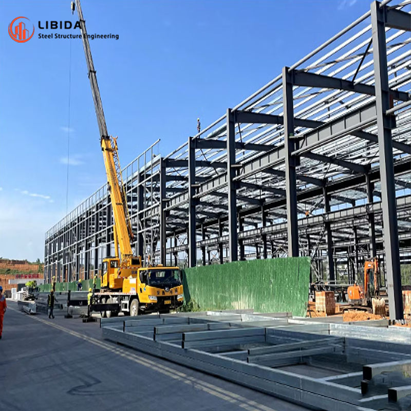High Strength Q235 Steel Prefabricated Warehouse Hall for Factory Storage &amp; Logistics