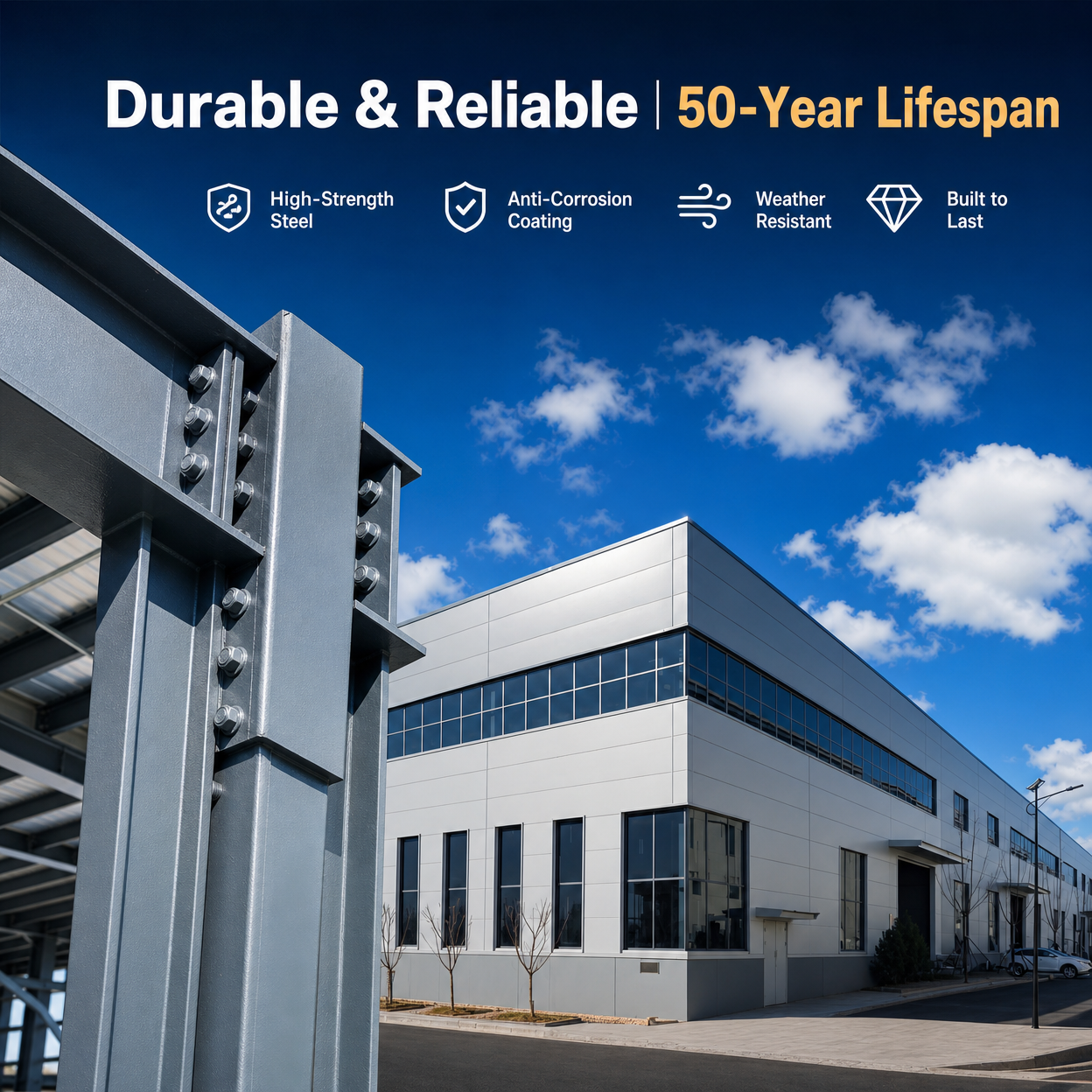 Metal Building Materials With High Quality Steel Structure Hurricane Proof Prefab Workshop Professional Design Steel Structure