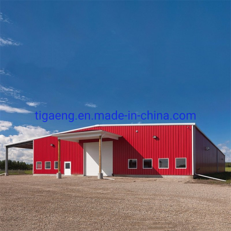Large Span Fireproof Prefabricated Steel Structure Framed Factory Warehouse