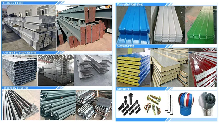 Large Span Metal Space Frame Building Prefabricated Warehouse Commercial Steel Structures Building