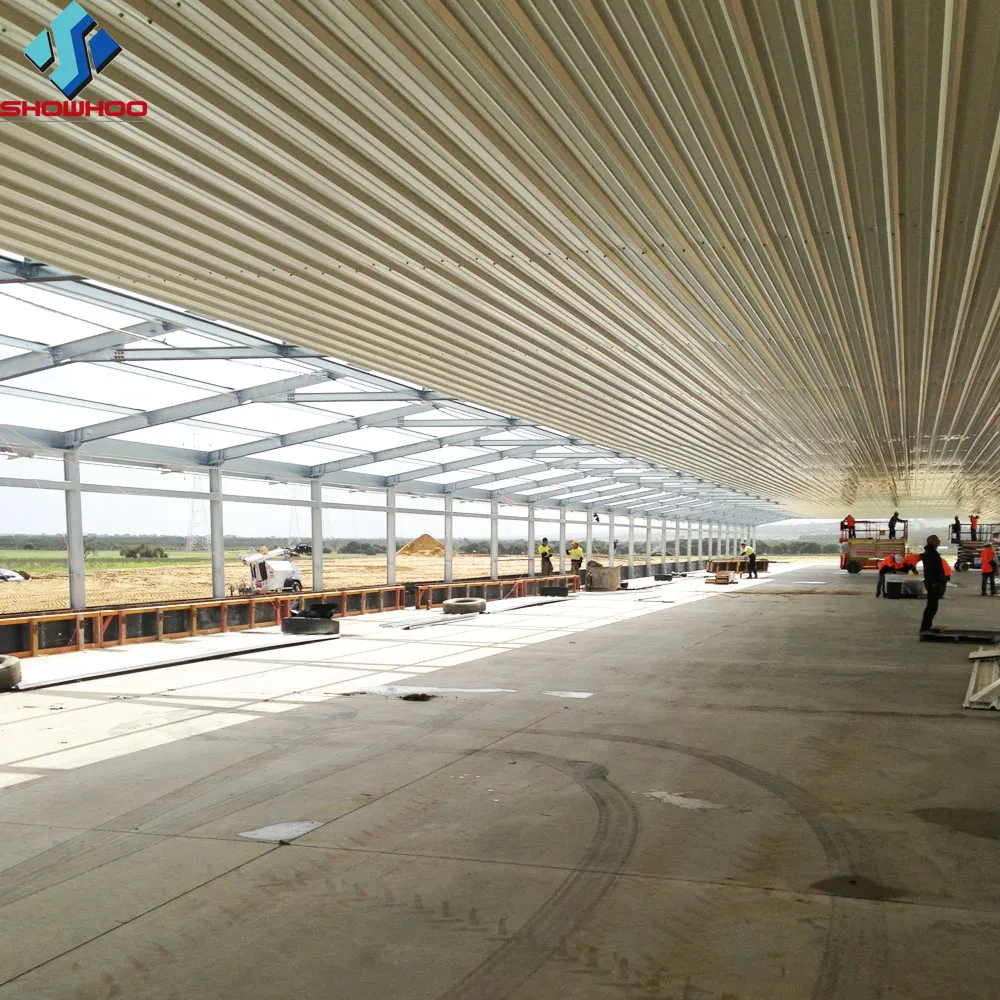 Steel Structure with Fiberglass Sandwich Panel Automatic Chicken Poultry Farm House
