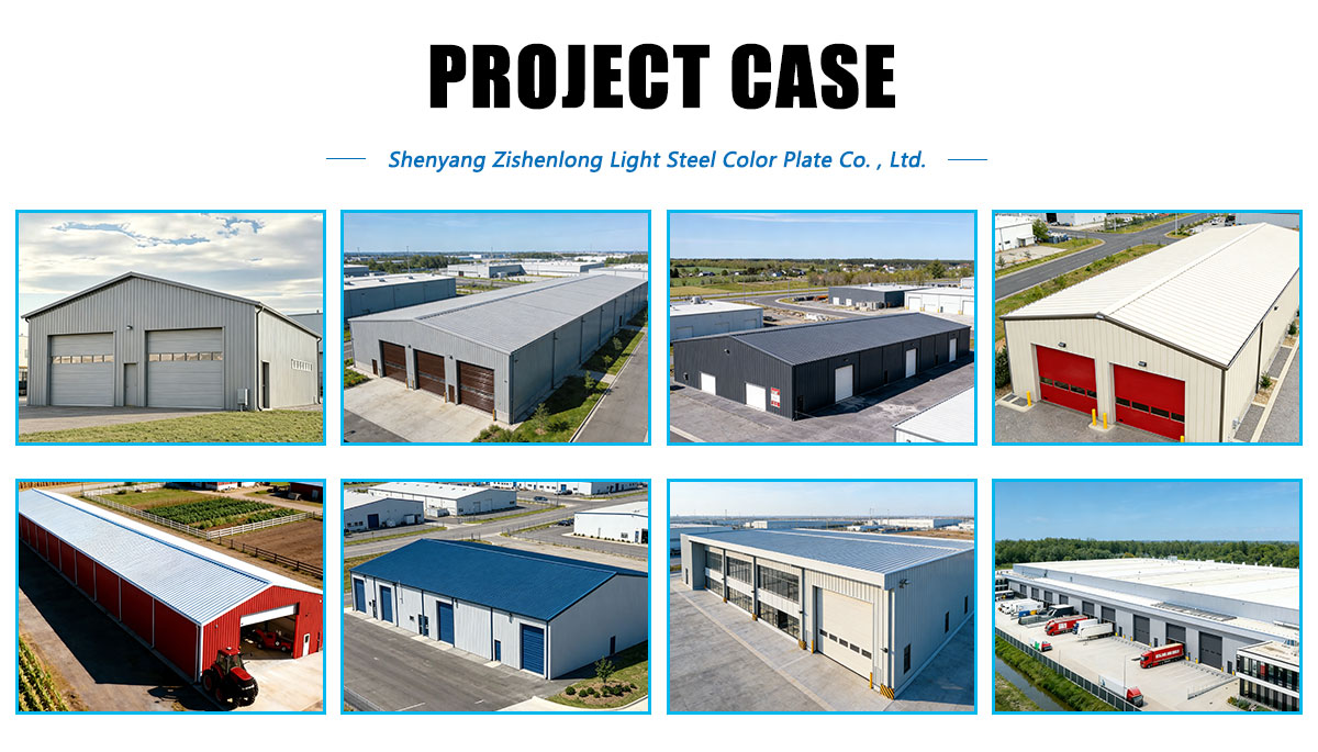 Prefabricated Steel Structure Warehouse Building Factory Manufacturing Plant Prefab Storage Buildings