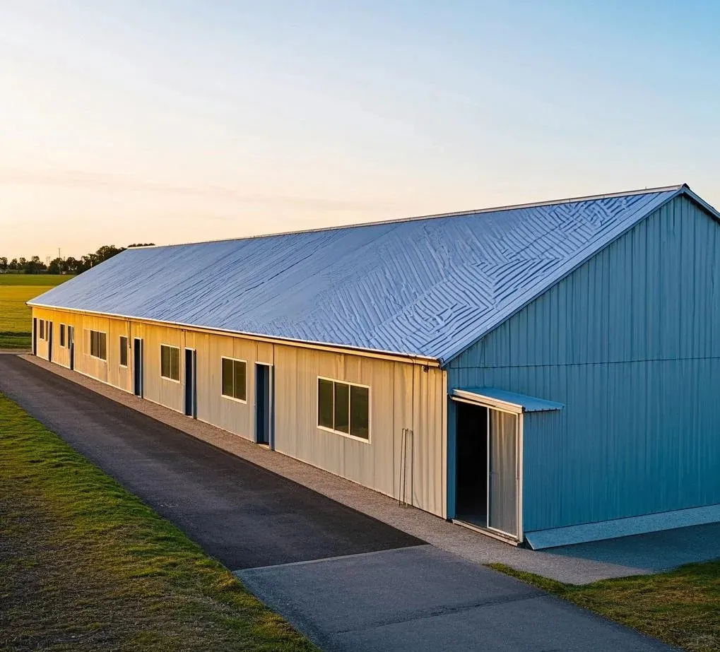 Poultry Prefab Houses Steel Structure Fully Automated Chicken Farming
