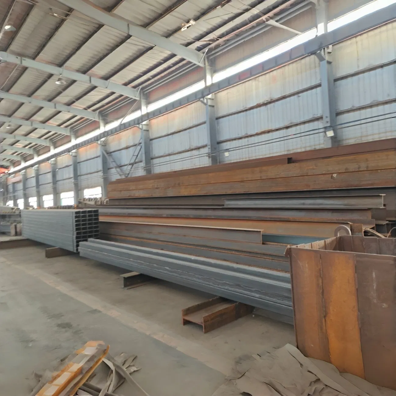 Q345b High Rise Steel Frame for Multi Layer Structure Automated Warehouse and Logistics Center