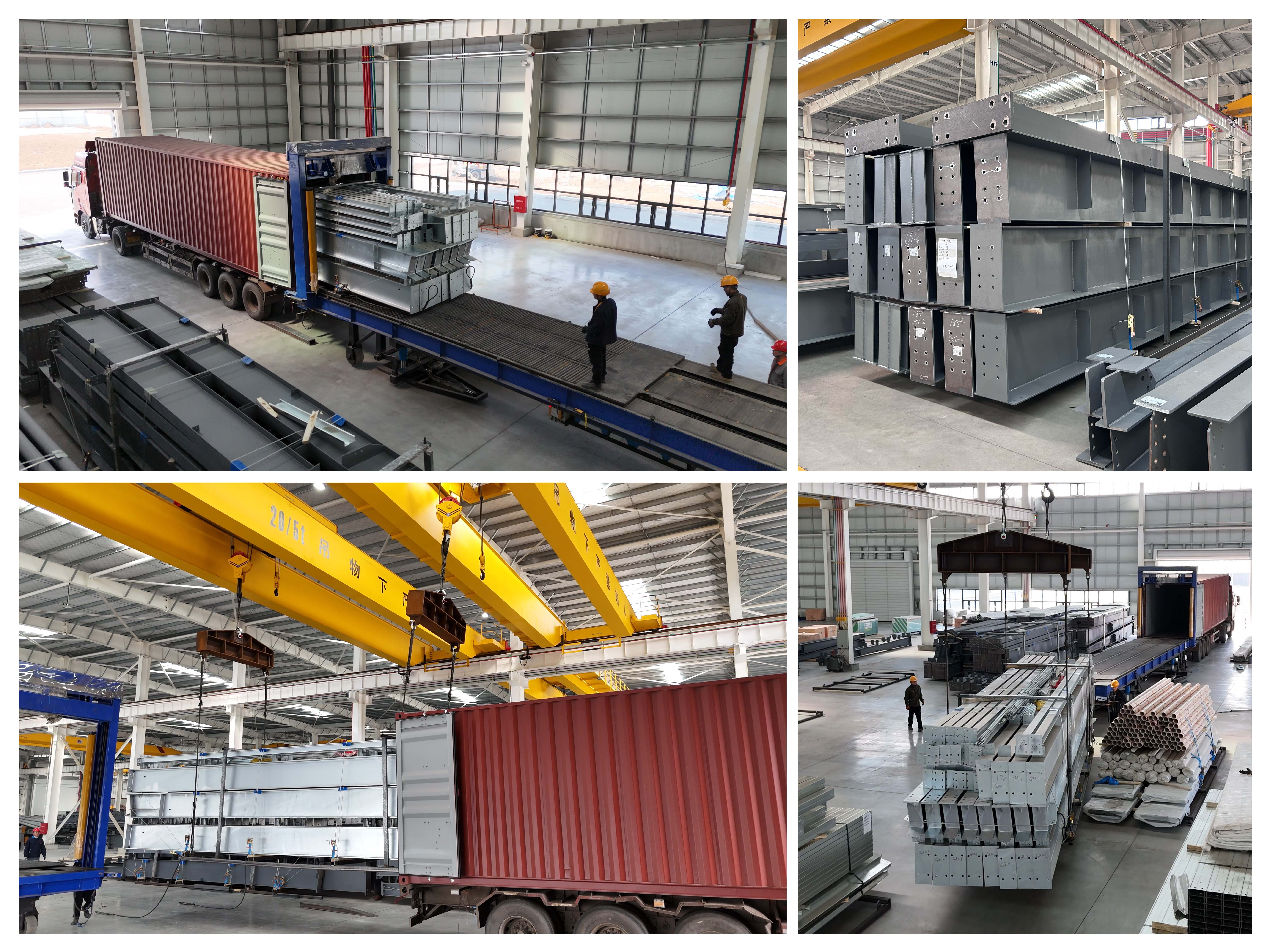 40HQ container loading with steel skid