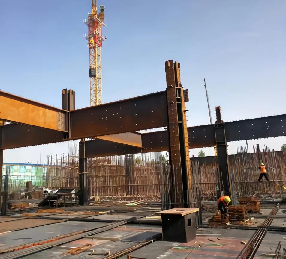 Q345b High Rise Steel Frame for Multi Layer Structure Automated Warehouse and Logistics Center