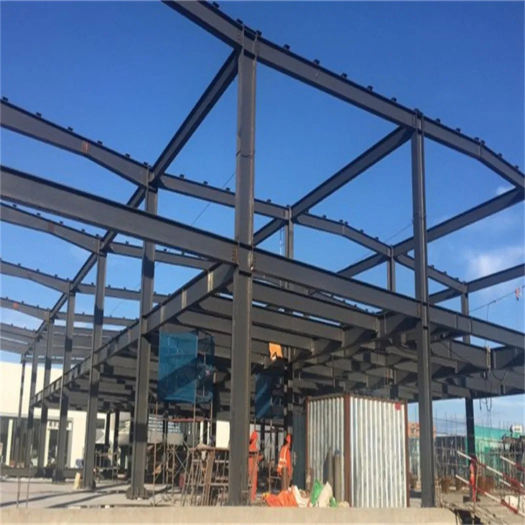 Modern Multi-Storey Prefabricated Large Span Steel Building 2-Floor Hotels Shopping Malls Exhibition Halls Warehouses