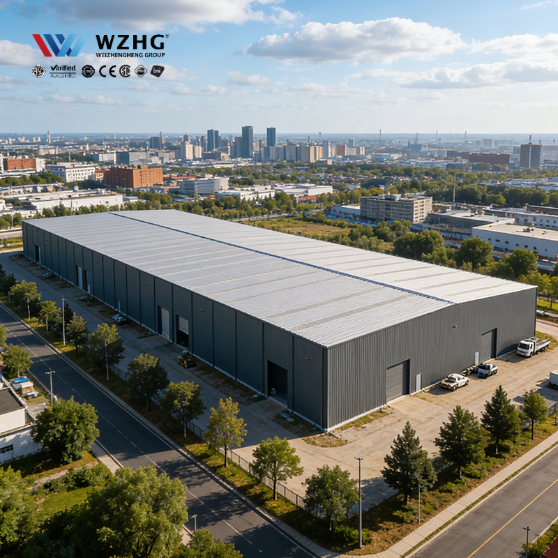 Professional Manufacturing Plant Modern Q355b Carbon Steel Prefabricated Industrial Warehouse Workshop Apartment Wind Proof
