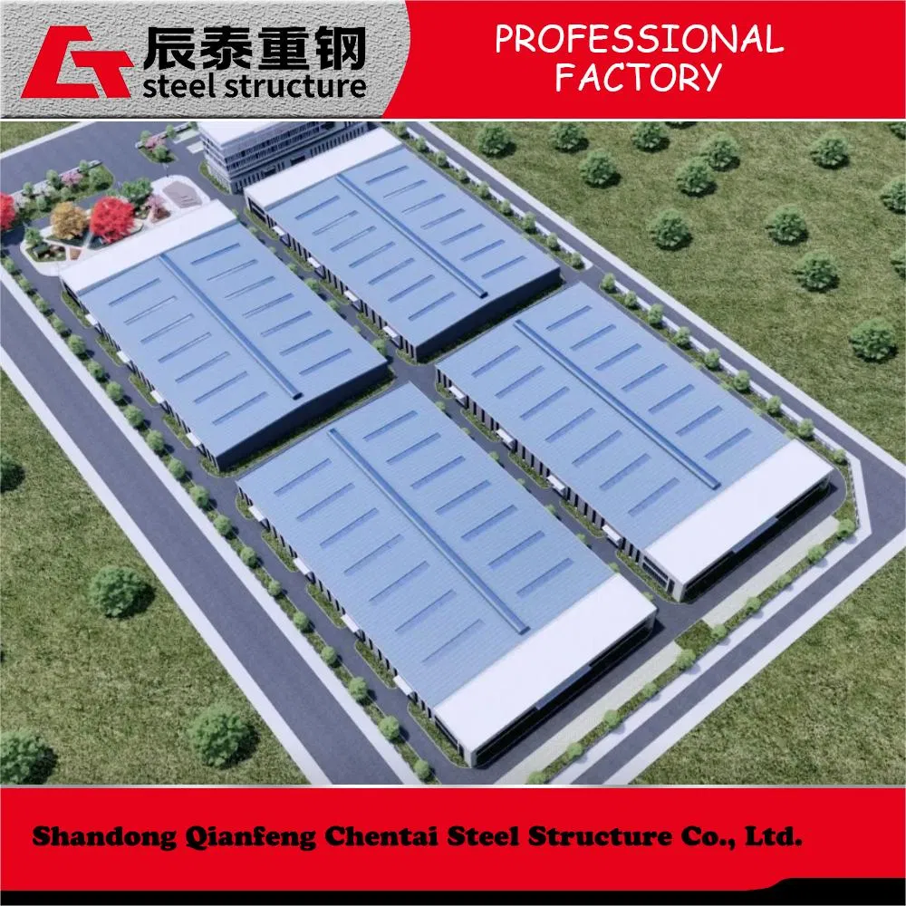 Galvanized Anti-Corrosion Industrial Prefabricated Modular Steel Structure Factory/Workshop/Warehouse Buildings