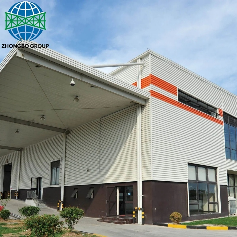 Custom Design Large Span Prefab Prefabricated Light Steel Structure Steel Frame Metal Building Bonded Workshop Warehouse Storage Warehouse