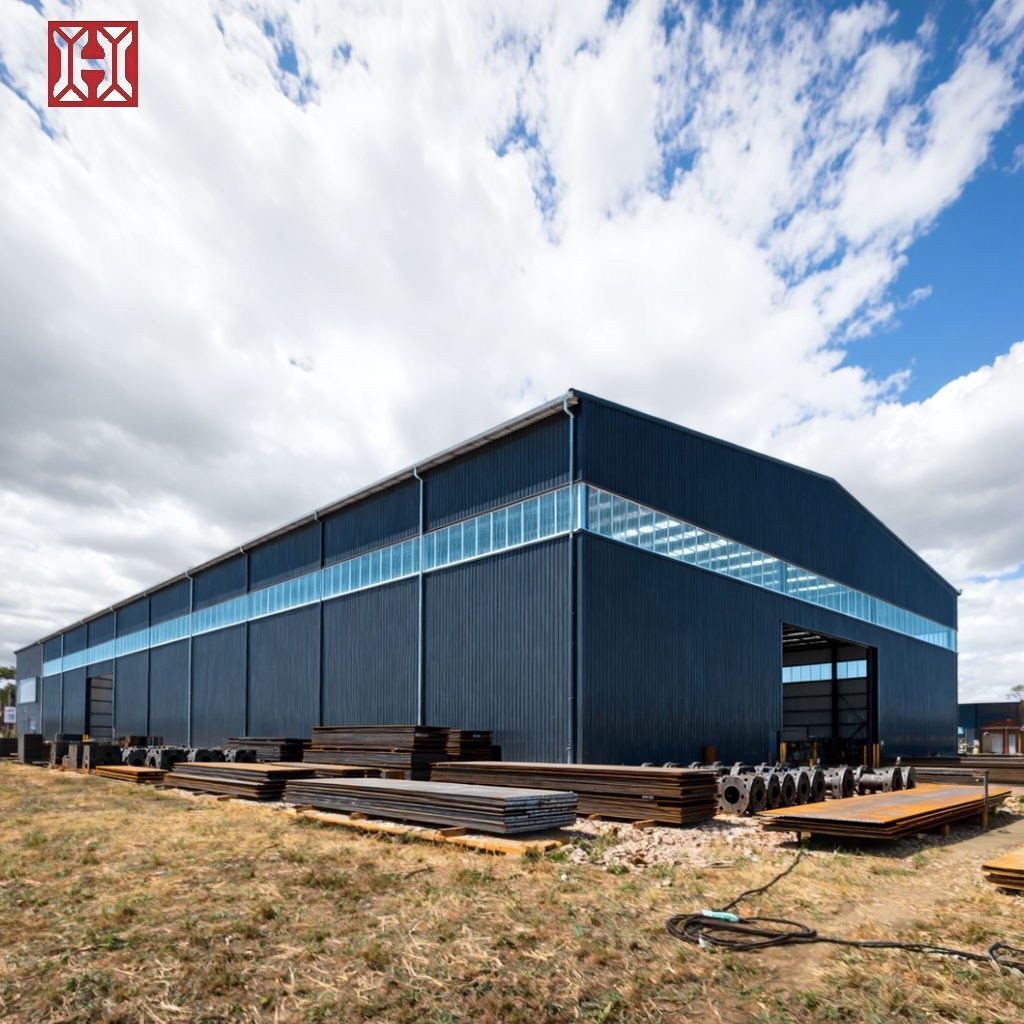 Super Wide Span Steel Structure Factory Building Spacious Logistics Workshop for Modern E-commerce Distribution Center