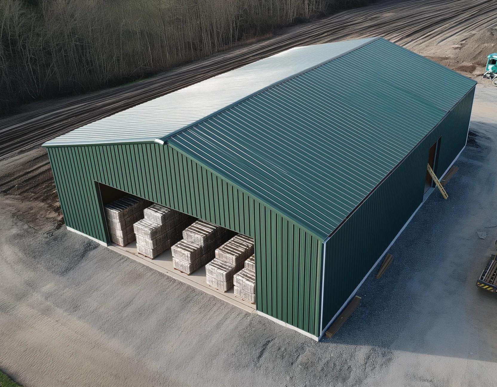 OEM ODM Steel Structure Warehouse Prefab Customized Large Span Industrial Logistics Storage Metal Building Shed