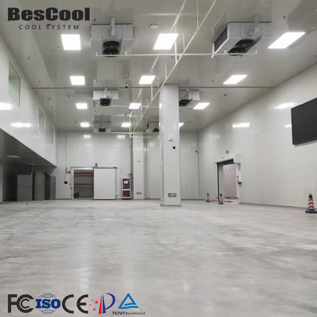 Prefabricated Cold Storage Room For Meat Seafood Fruit Storage Large Scale Industrial Walk-in Freezer Warehouse
