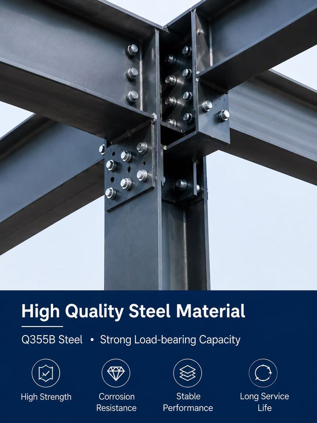 Metal Frame Steel Flat Pack Container Warehouse Building for Agricultural Storage and Steel Workshop Solutions