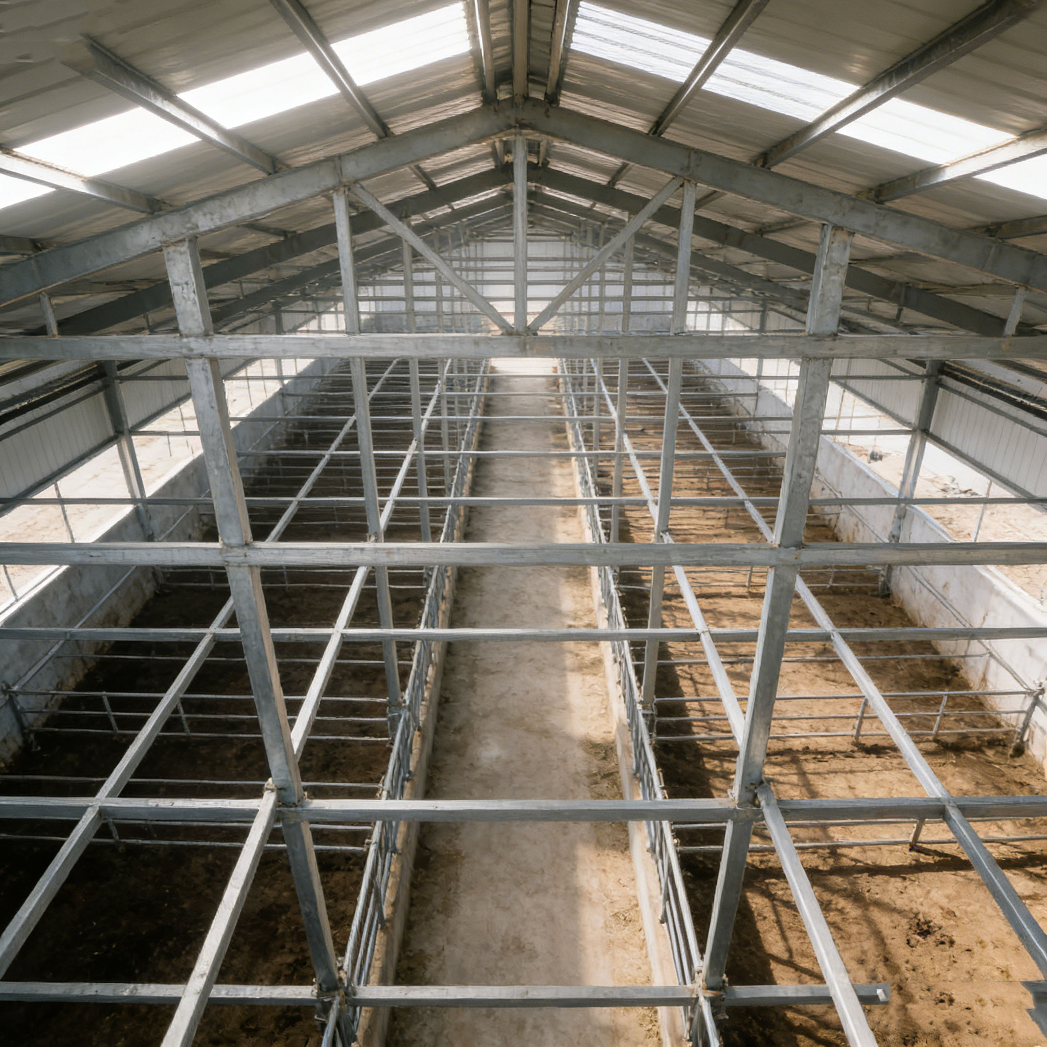 Weather-Resistant Steel H-Shape Steel Frame Warehouse Shed Chicken House Farm House Agricultural Livestock Use Lifetime Warranty