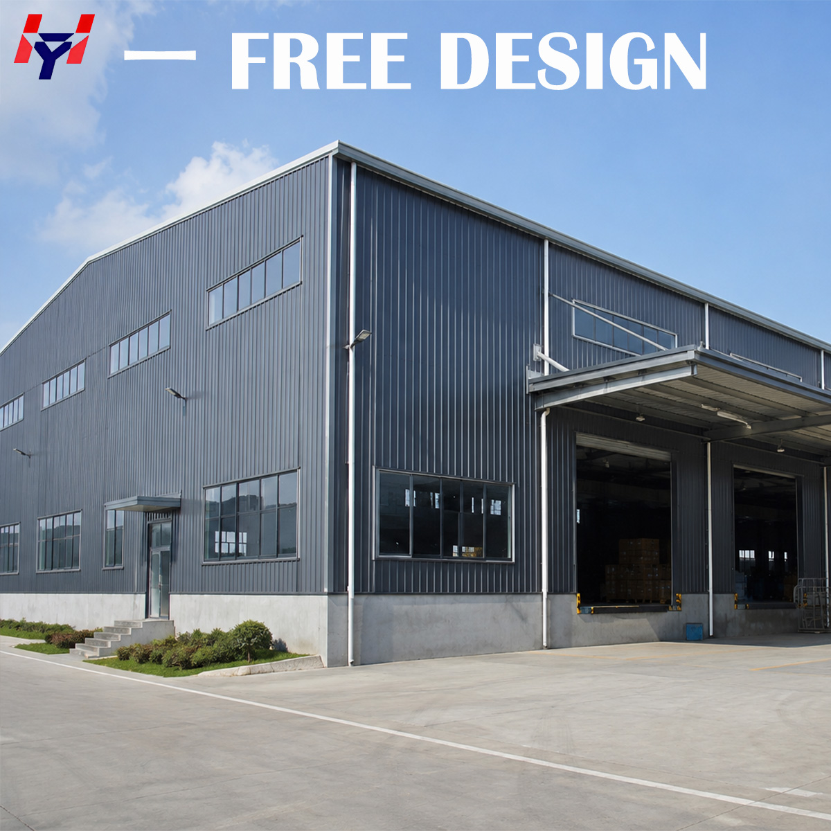 Curved Roof Steel Structure Warehouse Prefab Arch Span Industrial Large Logistics Storage Metal Building Shed