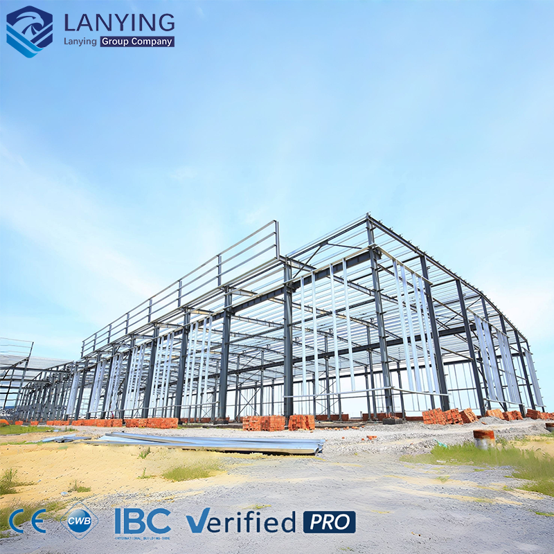 EN10025 S355JR Steel Structure Prefabricated Building Heavy Duty For Workshop Factory Plant