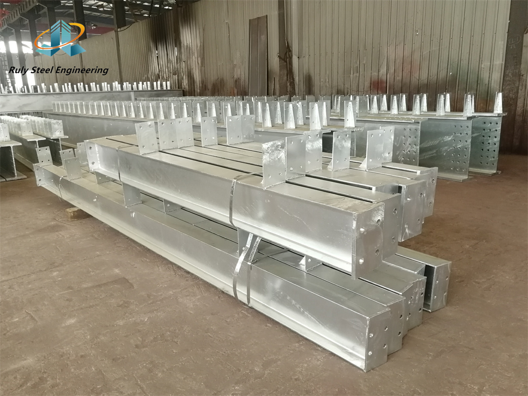 Q355b Steel Structure Multi Span Warehouse / Tire Factory / Prefabricated Building